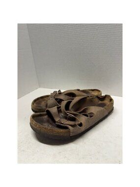 Birkenstock Salina Tobacco Brown Oiled Leather Sandals 39 8-8.5 L8 M6